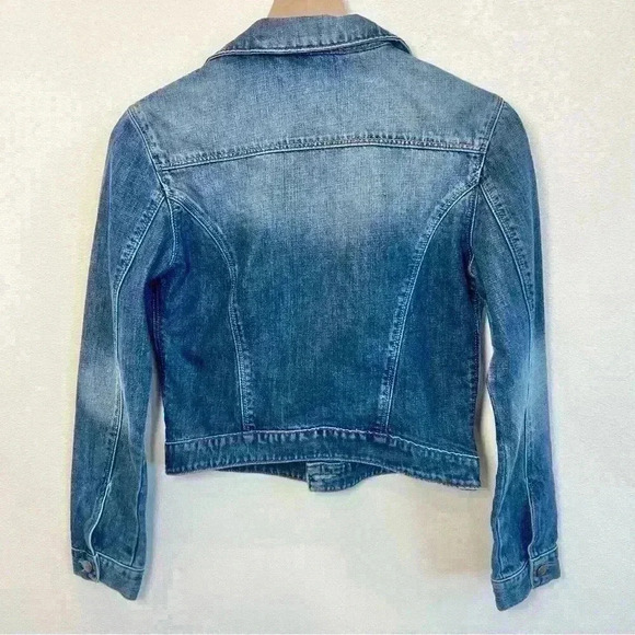 Mavi Women’s Catherine Slim Western Denim Blue Jean Jacket Size Medium - Picture 4 of 12